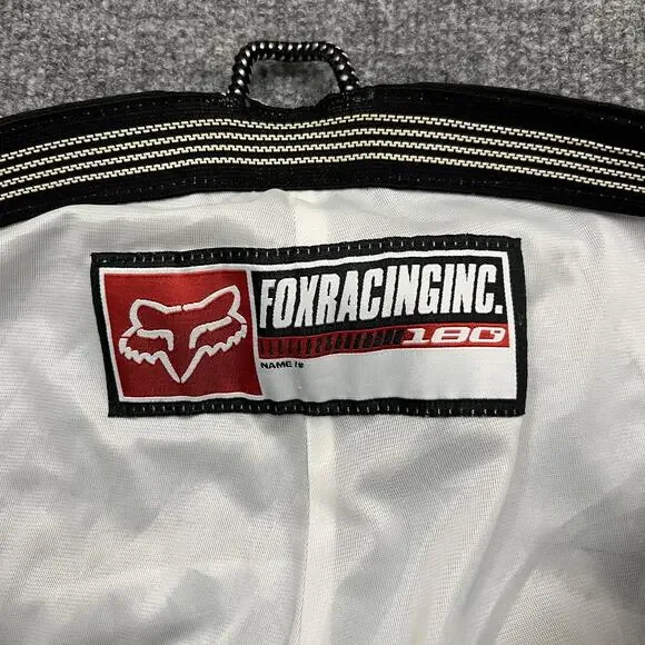 VTG Fox Racing 180 Pants Mens 42 Black Gray Motocross MX Off Road Riding Gear